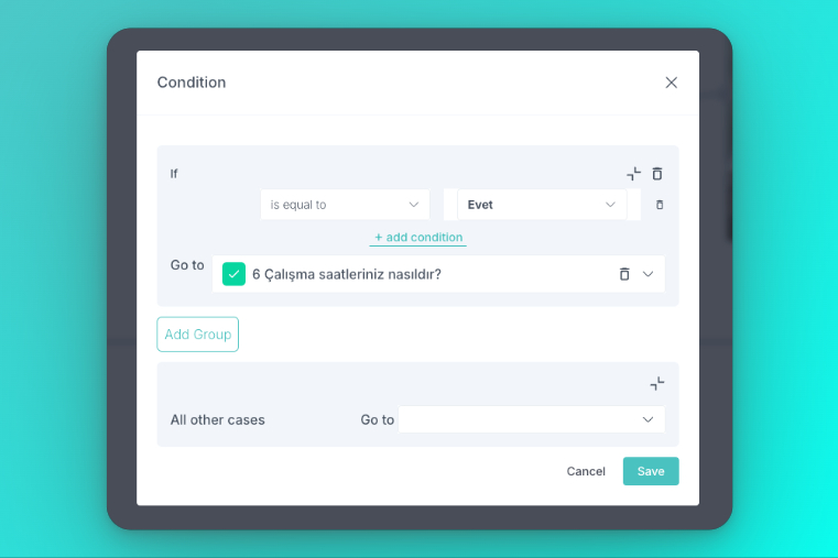 Implement Conditional Logic